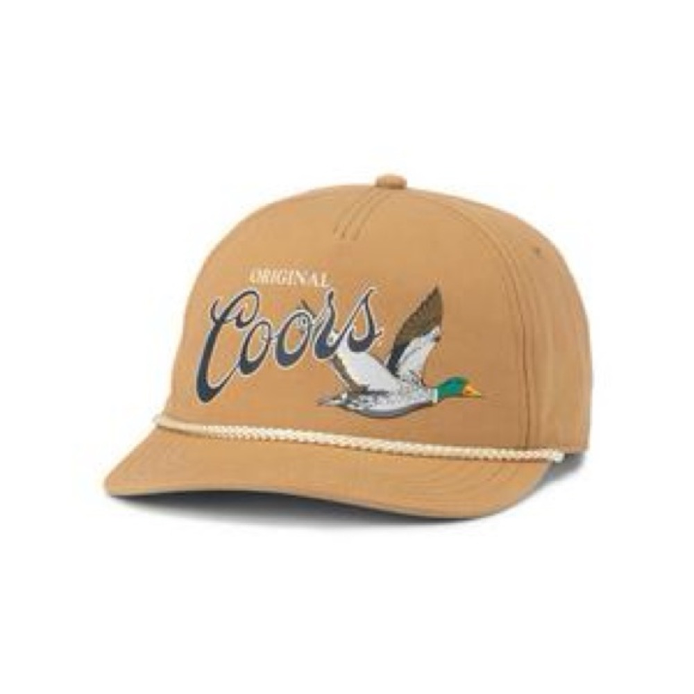 NEW AMERICAN NEEDLE Coors Tan Cap with Duck Embroidery